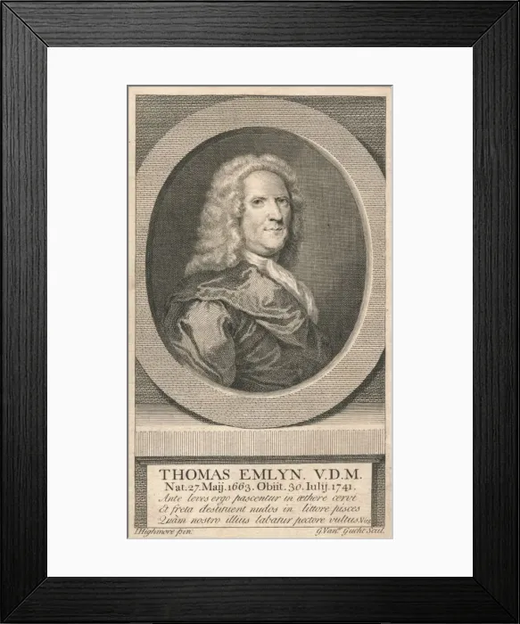 Framed Print : Thomas Emlyn, V. D. M. 1742. Creator: G van der Gucht Framed Print : Thomas Emlyn, V. D. M. 1742. Creator: G van der Gucht
