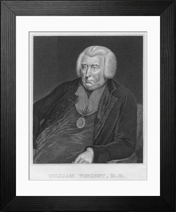 Framed Print : William Vincent, D. D. 1822. Creator: James Stow Framed Print : William Vincent, D. D. 1822. Creator: James Stow