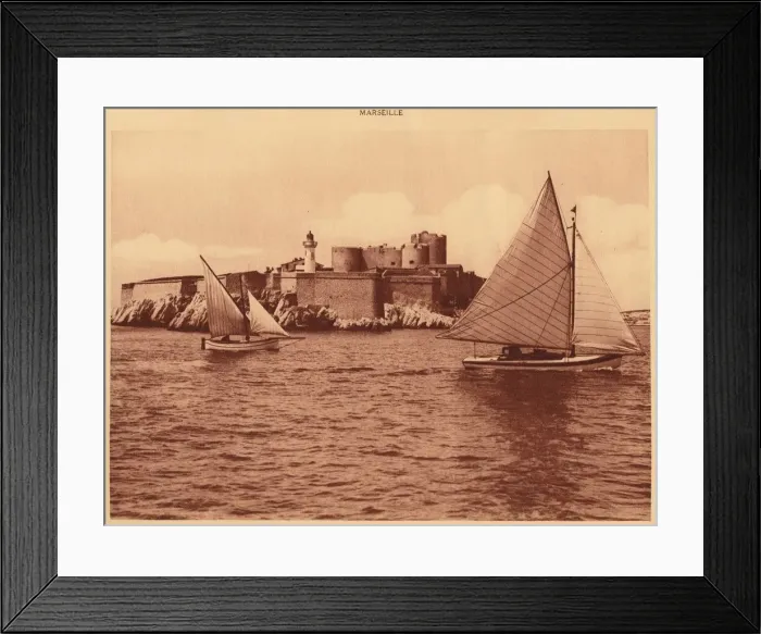 Framed Print : Chateau d If, (Castle of If), Marseille, 1930. Creator: Unknown Framed Print : Chateau d If, (Castle of If), Marseille, 1930. Creator: Unknown
