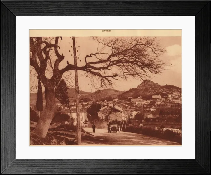 Framed Print : View taken from Chemin de l Hermitage, Hyeres, 1930. Creator: Unknown Framed Print : View taken from Chemin de l Hermitage, Hyeres, 1930. Creator: Unknown