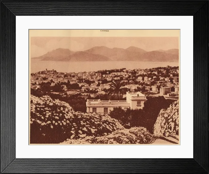Framed Print : General view taken from Pezou, Cannes, 1930. Creator: Unknown Framed Print : General view taken from Pezou, Cannes, 1930. Creator: Unknown