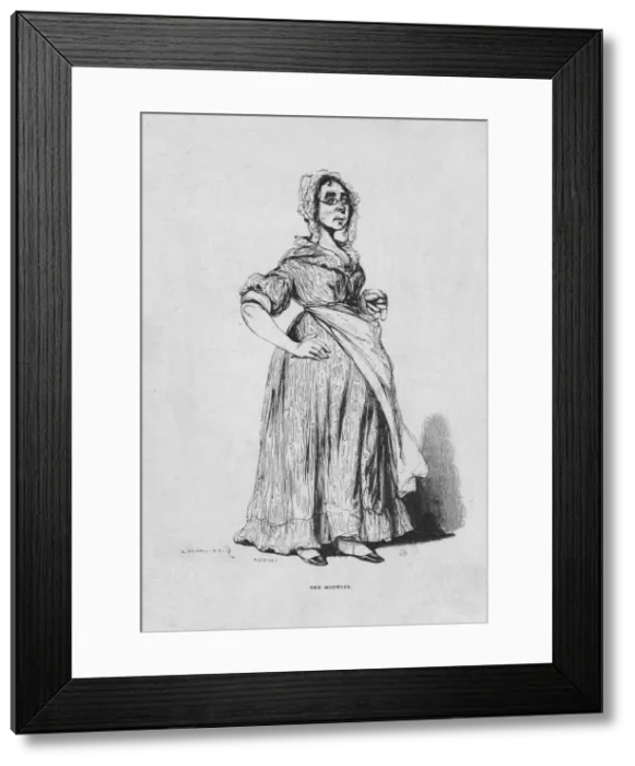 Framed Print : The Midwife, early 19th century. Creator: Unknown Framed Print : The Midwife, early 19th century. Creator: Unknown