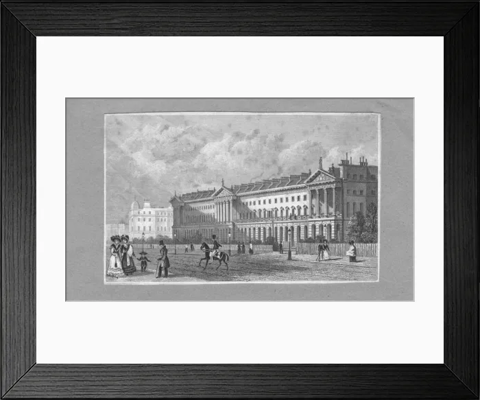 Framed Print : Neoclassical building, 19th century. Creator: Unknown Framed Print : Neoclassical building, 19th century. Creator: Unknown