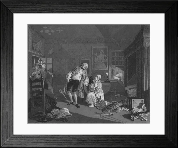 Framed Print : Marriage A La Mode - Death of the Earl, 1745, (1830s). Creator: TE Nicholson Framed Print : Marriage A La Mode - Death of the Earl, 1745, (1830s). Creator: TE Nicholson