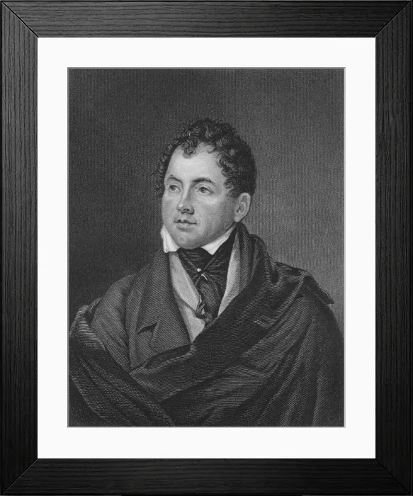 Framed Print : Thomas Moore, early 19th century. Creator: G Adcock Framed Print : Thomas Moore, early 19th century. Creator: G Adcock