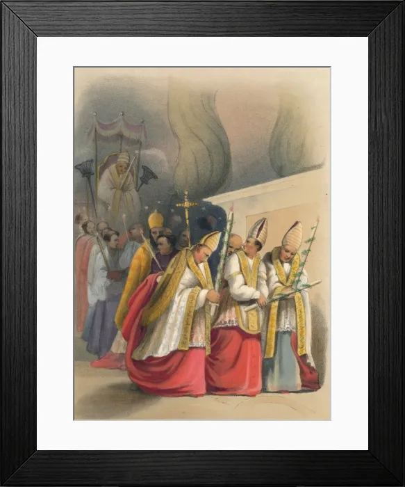 Framed Print : Procession of Candlemas, 19th century? Creator: Unknown Framed Print : Procession of Candlemas, 19th century? Creator: Unknown