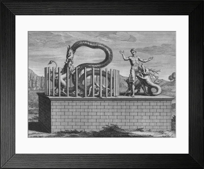 Framed Print : Idoles de Campeche et de Iucatan, 1723. Creator: Bernard Picart Framed Print : Idoles de Campeche et de Iucatan, 1723. Creator: Bernard Picart