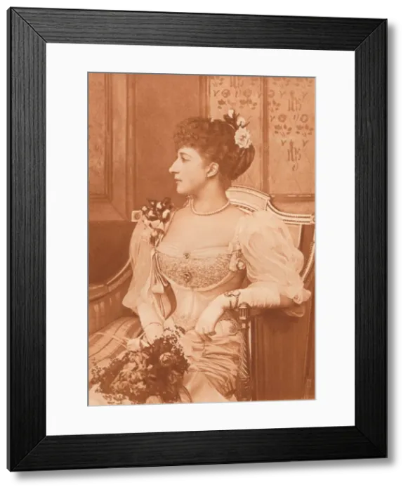 Framed Print : S. A. R. la Princesse Maud de Galles, c1900. Creator: Paul Dujardin Framed Print : S. A. R. la Princesse Maud de Galles, c1900. Creator: Paul Dujardin