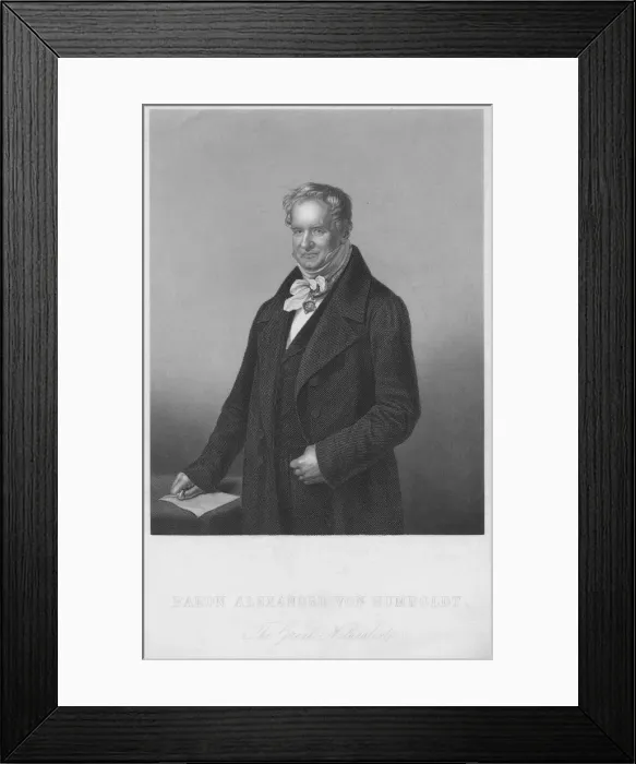 Framed Print : Baron Alexander Von Humboldt, The Great Naturalist, 1850s. Creator: Daniel John Pound Framed Print : Baron Alexander Von Humboldt, The Great Naturalist, 1850s. Creator: Daniel John Pound