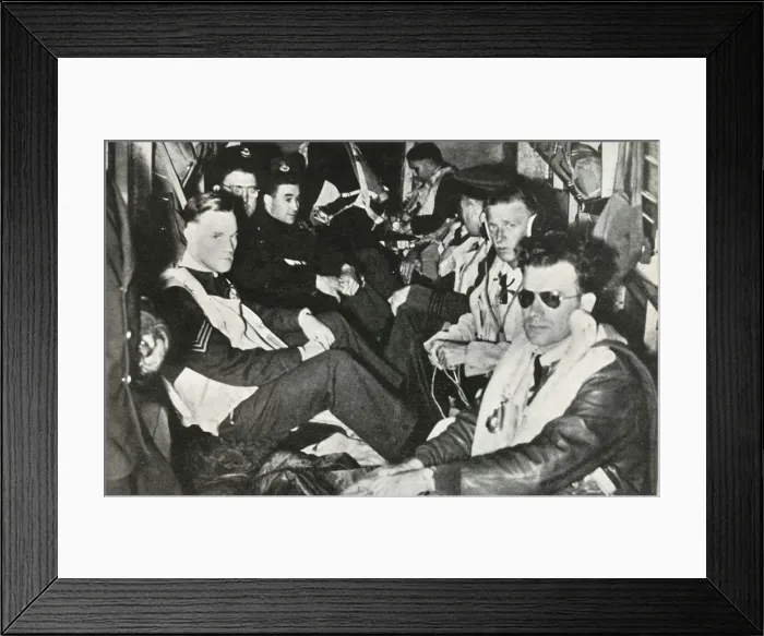 Framed Print : British aimen who built the Atlantic Bridge, c1939-c1944 (1946). Creator: Unknown Framed Print : British aimen who built the Atlantic Bridge, c1939-c1944 (1946). Creator: Unknown