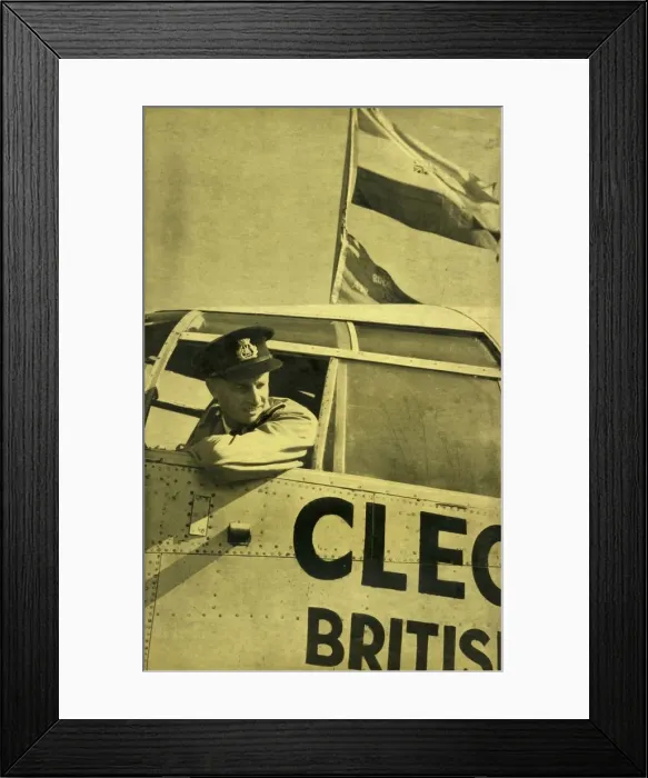 Framed Print : Back cover of Merchant Airmen, 1946. Creator: Unknown Framed Print : Back cover of Merchant Airmen, 1946. Creator: Unknown