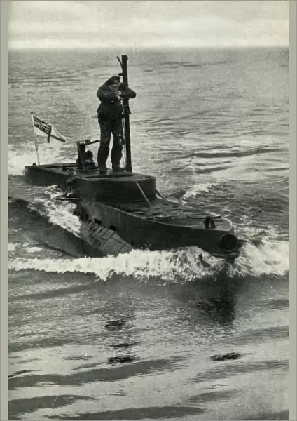 British X-Craft midget submarine, World War II, 1945. Creator: Unknown