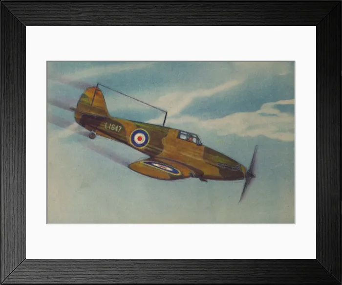 Framed Print : Hawker Hurricane Fighter Monoplane, c1944. Creator: Unknown Framed Print : Hawker Hurricane Fighter Monoplane, c1944. Creator: Unknown