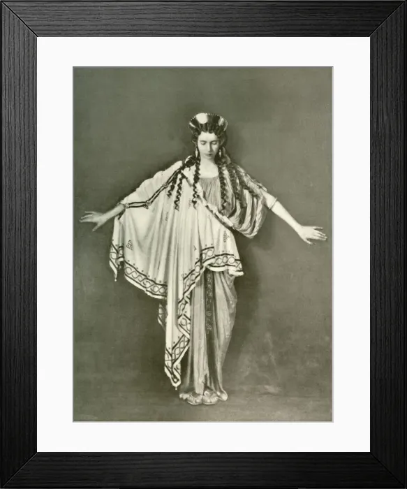 Framed Print : An Athenian Woman of Fashion (B. C. 600-468), 1924. Creator: Herbert Norris Framed Print : An Athenian Woman of Fashion (B. C. 600-468), 1924. Creator: Herbert Norris