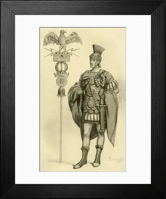 Framed Print : A Roman General, 1924. Creator: Herbert Norris Framed Print : A Roman General, 1924. Creator: Herbert Norris