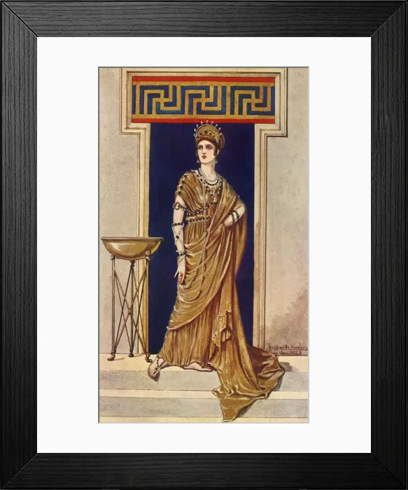 Framed Print : An Empress of the Second and Third Century, A. D. 1924. Creator: Herbert Norris Framed Print : An Empress of the Second and Third Century, A. D. 1924. Creator: Herbert Norris