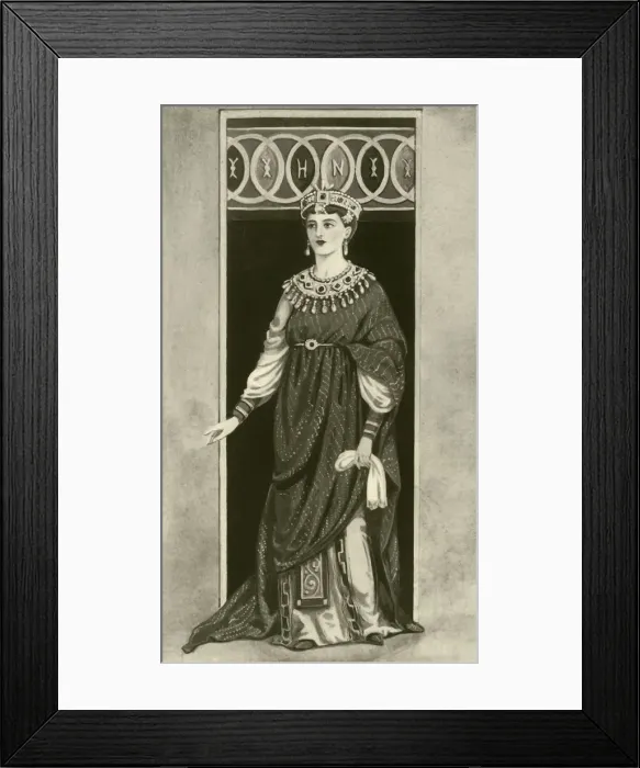 Framed Print : An Empress of the Eastern or Western Empire - Fifth Century, B. C. 1924. Creator: Herbert Norris Framed Print : An Empress of the Eastern or Western Empire - Fifth Century, B. C. 1924. Creator: Herbert Norris
