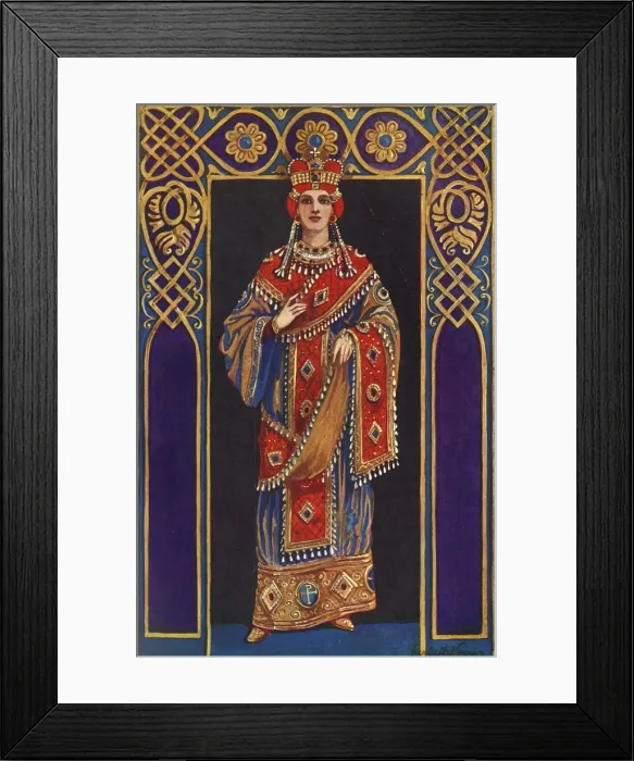 Framed Print : An Empress of the Tenth, Eleventh and Twelfth Centuries, A. D. 1924. Creator: Herbert Norris Framed Print : An Empress of the Tenth, Eleventh and Twelfth Centuries, A. D. 1924. Creator: Herbert Norris