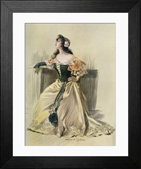 Framed Print : Theatre De La Porte-Saint-Martin - Falstaff - Nelly. - Mlle. Pannetier, 1904. Creator: Unknown Framed Print : Theatre De La Porte-Saint-Martin - Falstaff - Nelly. - Mlle. Pannetier, 1904. Creator: Unknown