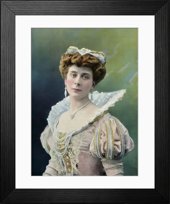 Framed Print : Theatre National De L Odeon. - Mlle. Sylvie - Role de Charlotte. - Le Roi Galant, 1904 Framed Print : Theatre National De L Odeon. - Mlle. Sylvie - Role de Charlotte. - Le Roi Galant, 1904