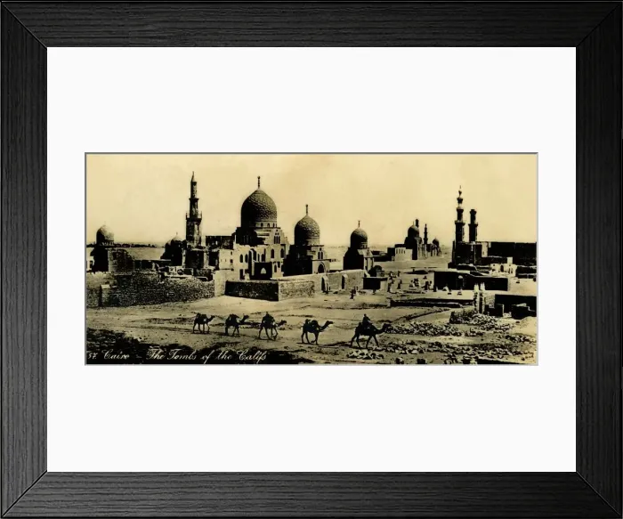 Framed Print : Cairo - The Tombs of the Califs, c1918-c1939. Creator: Unknown Framed Print : Cairo - The Tombs of the Califs, c1918-c1939. Creator: Unknown