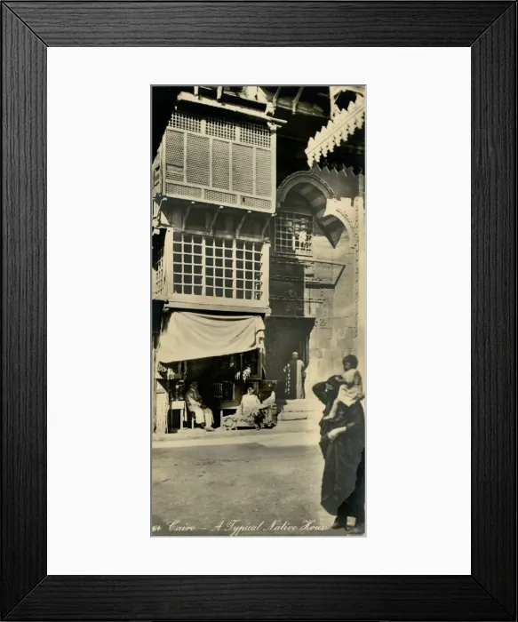Framed Print : Cairo - A Typical Native House, c1918-c1939. Creator: Unknown Framed Print : Cairo - A Typical Native House, c1918-c1939. Creator: Unknown