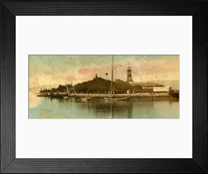 Framed Print : View of the Port Tewfiek, c1918-c1939. Creator: Unknown Framed Print : View of the Port Tewfiek, c1918-c1939. Creator: Unknown