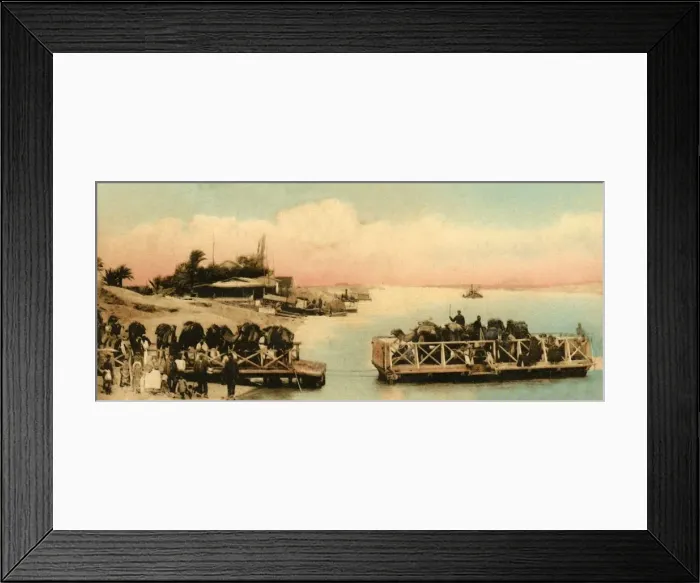 Framed Print : Port Said - Kantara village, c1918-c1939. Creator: Unknown Framed Print : Port Said - Kantara village, c1918-c1939. Creator: Unknown