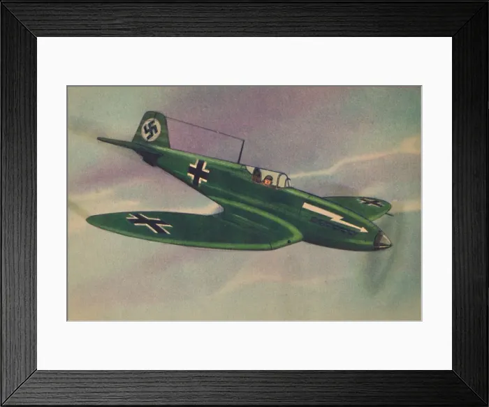 Framed Print : Heinkel H. E. 112 Fighter Monoplane, c1944. Creator: Unknown Framed Print : Heinkel H. E. 112 Fighter Monoplane, c1944. Creator: Unknown