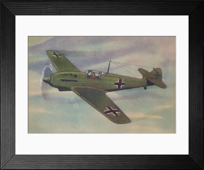 Framed Print : Messerschmitt M. E. 109 Fighter Monoplane, c1944. Creator: Unknown Framed Print : Messerschmitt M. E. 109 Fighter Monoplane, c1944. Creator: Unknown