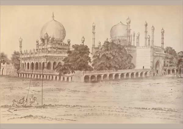The Mausoleum of Ibrahim Shah, King of Bijapur, at Bijapur, 1821, (1936). Creator: Unknown