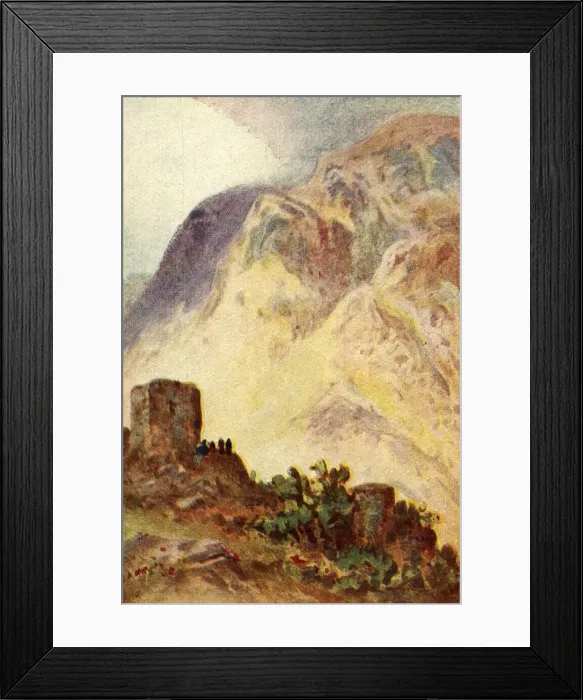 Framed Print : Mount Ebal and Mount Gerizim - John iv. 20, c1924. Creators: James Clark, Henry A Harper Framed Print : Mount Ebal and Mount Gerizim - John iv. 20, c1924. Creators: James Clark, Henry A Harper