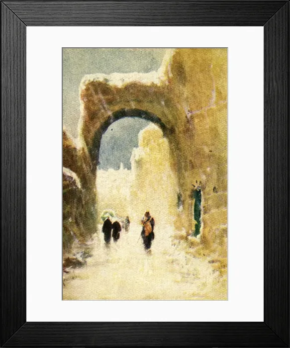 Framed Print : Jerusalem in Winter - John x. 22, c1924. Creators: James Clark, Henry A Harper Framed Print : Jerusalem in Winter - John x. 22, c1924. Creators: James Clark, Henry A Harper