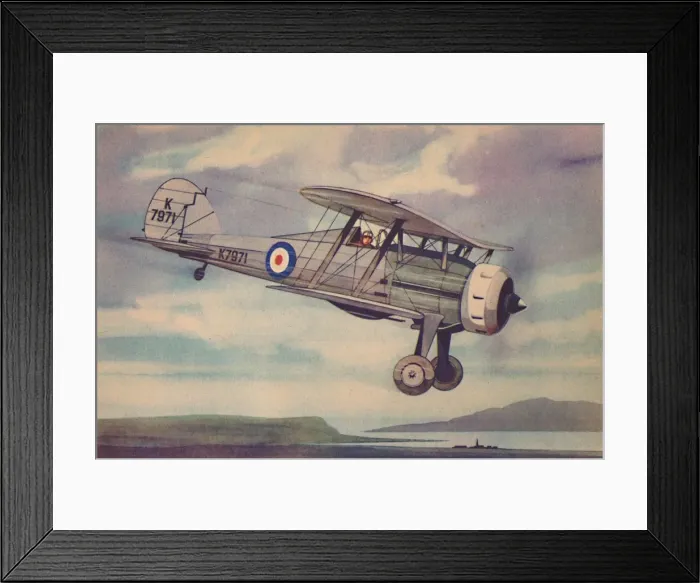 Framed Print : Gloster Gladiator Fighter Biplane, c1944. Creator: Unknown Framed Print : Gloster Gladiator Fighter Biplane, c1944. Creator: Unknown
