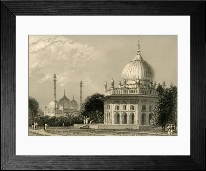 Framed Print : Mausoleum at Lucnon, 1835. Creator: William Daniell Framed Print : Mausoleum at Lucnon, 1835. Creator: William Daniell