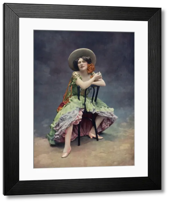 Framed Print : Theatre Des Varietes. - Paris Aux Varietes - Otero - Mlle. Lise Berty, 1904. Creator: Unknown Framed Print : Theatre Des Varietes. - Paris Aux Varietes - Otero - Mlle. Lise Berty, 1904. Creator: Unknown