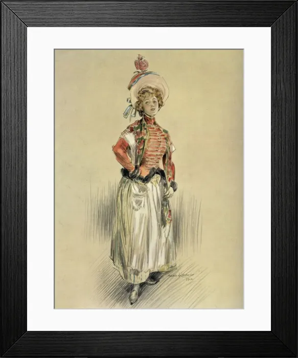 Framed Print : Mlle. Bresil - Role de Mlle. Senedor. - La Montansier, 1904. Creator: Maurice De Lambert Framed Print : Mlle. Bresil - Role de Mlle. Senedor. - La Montansier, 1904. Creator: Maurice De Lambert