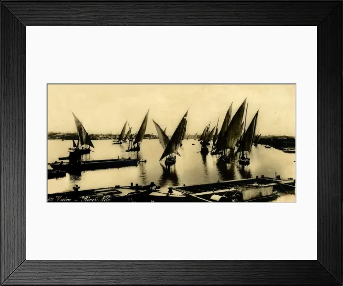 Framed Print : Cairo - River Nile, c1918-c1939. Creator: Unknown Framed Print : Cairo - River Nile, c1918-c1939. Creator: Unknown