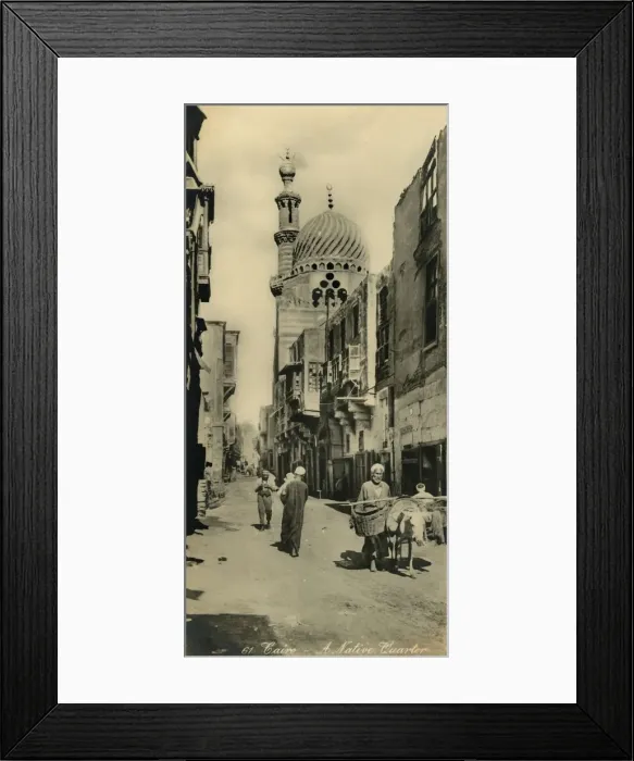 Framed Print : Cairo - A Native Quarter, c1918-c1939. Creator: Unknown Framed Print : Cairo - A Native Quarter, c1918-c1939. Creator: Unknown
