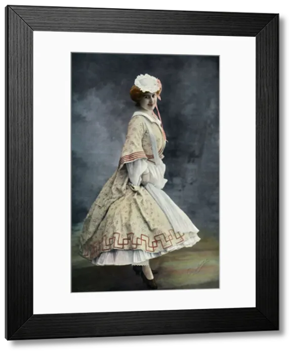 Framed Print : Theatre Des Varietes. La Chauve-Souris. Arlette. - Mlle. Jeanne Saulier, 1904. Creator: Unknown Framed Print : Theatre Des Varietes. La Chauve-Souris. Arlette. - Mlle. Jeanne Saulier, 1904. Creator: Unknown