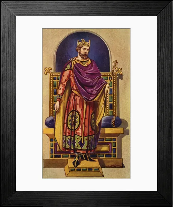 Framed Print : A French King of the Carlovingian or Capetian Dynasties, 1924. Creator: Herbert Norris Framed Print : A French King of the Carlovingian or Capetian Dynasties, 1924. Creator: Herbert Norris