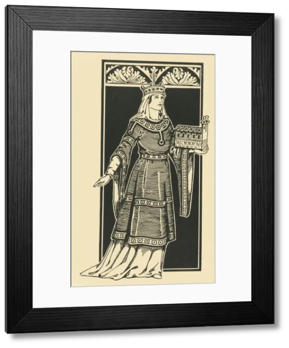 Framed Print : The Empress Cunigunda, (1002-1024), 1924. Creator: Herbert Norris Framed Print : The Empress Cunigunda, (1002-1024), 1924. Creator: Herbert Norris