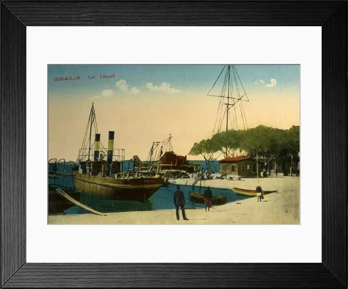 Framed Print : Ismailia - Lac Timsah, c1918-c1939. Creator: Unknown Framed Print : Ismailia - Lac Timsah, c1918-c1939. Creator: Unknown