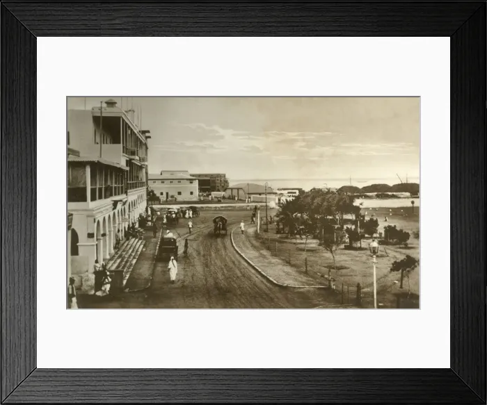 Framed Print : The Crescent, Aden, c1918-c1939. Creator: Unknown Framed Print : The Crescent, Aden, c1918-c1939. Creator: Unknown