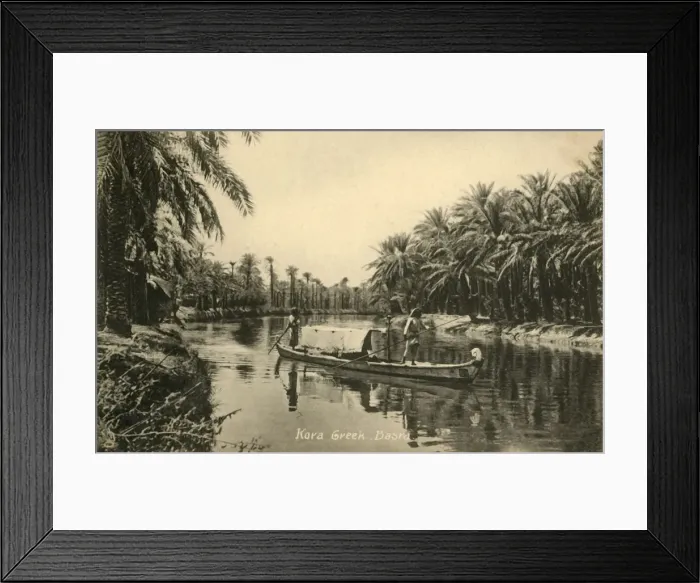 Framed Print : Kora Creek, Basra, c1918-c1939. Creator: Unknown Framed Print : Kora Creek, Basra, c1918-c1939. Creator: Unknown
