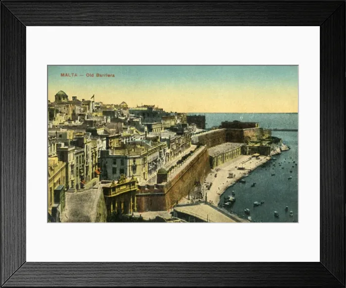 Framed Print : Malta - Old Barriera, c1918-c1939. Creator: Unknown Framed Print : Malta - Old Barriera, c1918-c1939. Creator: Unknown