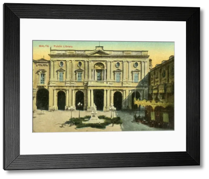 Framed Print : Malta - Public Library, c1918-c1939. Creator: Unknown Framed Print : Malta - Public Library, c1918-c1939. Creator: Unknown
