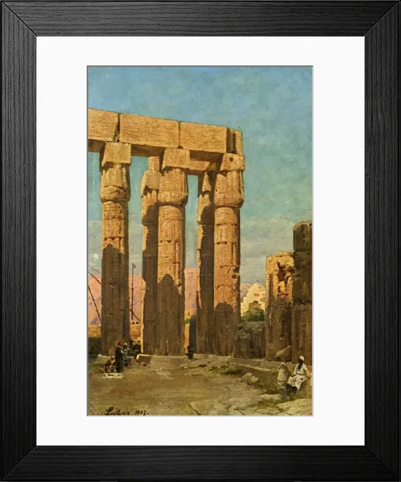 Framed Print : Luxor: The Temple of Amenophis III, c1918-c1939. Creator: Unknown Framed Print : Luxor: The Temple of Amenophis III, c1918-c1939. Creator: Unknown