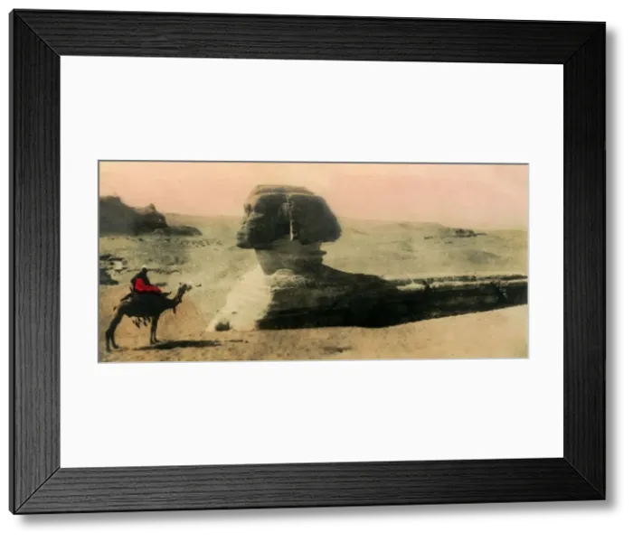 Framed Print : Cairo: the Sphinx, c1918-c1939. Creator: Unknown Framed Print : Cairo: the Sphinx, c1918-c1939. Creator: Unknown