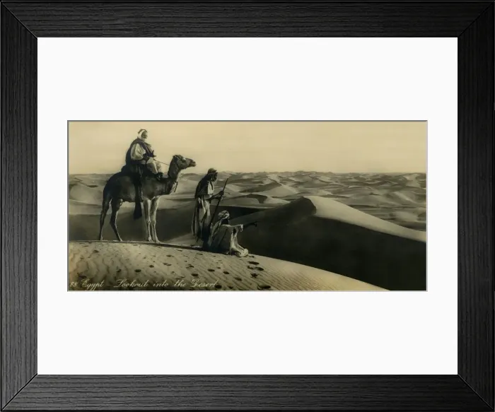Framed Print : Egypt - Lookout into the Desert, c1918-c1939. Creator: Unknown Framed Print : Egypt - Lookout into the Desert, c1918-c1939. Creator: Unknown